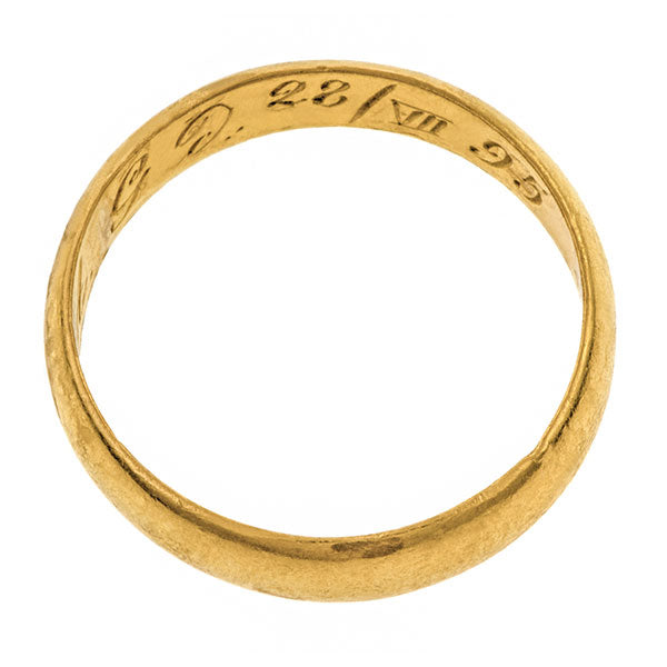Antique Gold Band sold by Doyle & Doyle vintage and antique jewelry boutique.