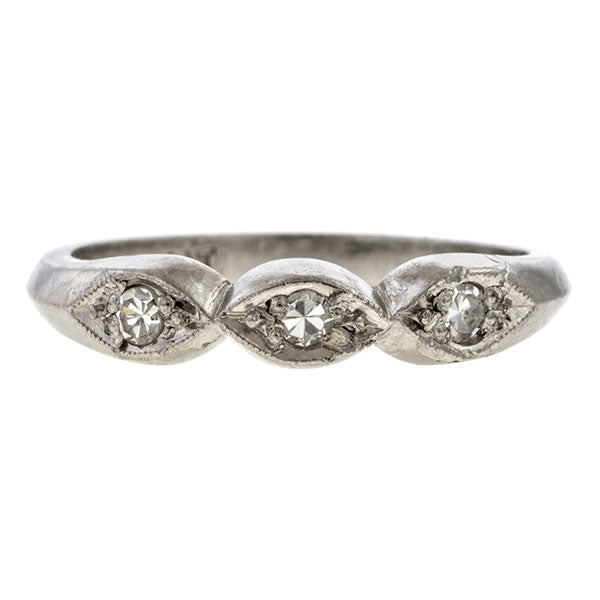 Vintage Diamond Wedding Band sold by Doyle & Doyle vintage and antique jewelry boutique.