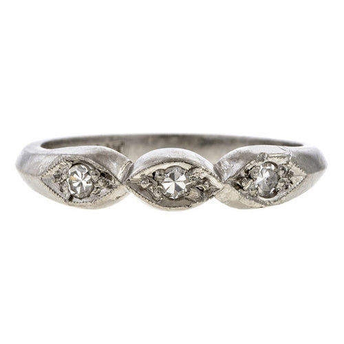 Vintage Diamond Wedding Band sold by Doyle & Doyle vintage and antique jewelry boutique.