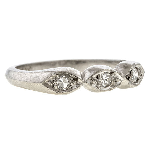 Vintage Diamond Wedding Band sold by Doyle & Doyle vintage and antique jewelry boutique.