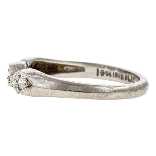 Vintage Diamond Wedding Band sold by Doyle & Doyle vintage and antique jewelry boutique.