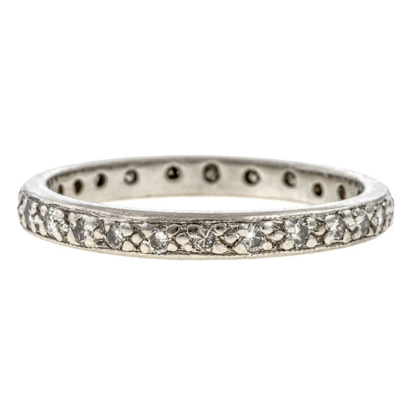 Vintage Diamond Eternity Band sold by Doyle & Doyle vintage and antique jewelry boutique.