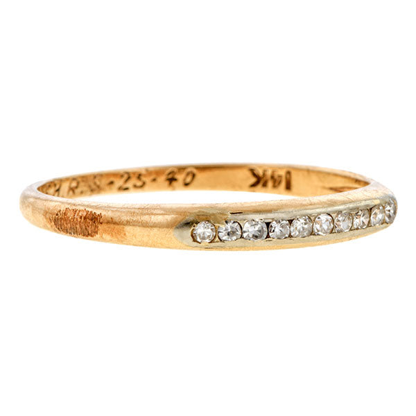 Vintage Diamond Band sold by Doyle and Doyle an antique and vintage jewelry boutique