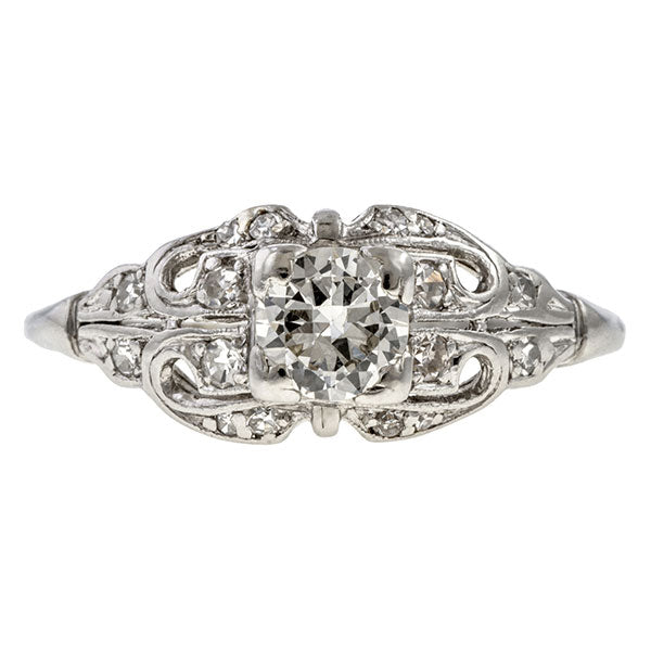 Art Deco Diamond Ring, TRB 0.50ct. sold by Doyle & Doyle vintage and antique jewelry boutique.