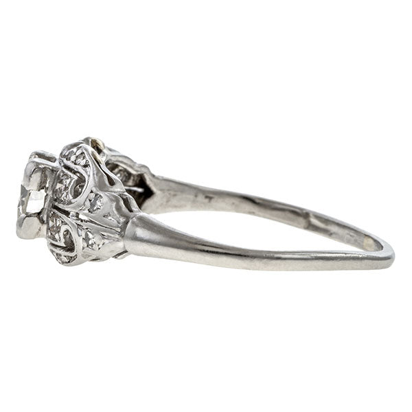 Art Deco Diamond Ring, TRB 0.50ct. sold by Doyle & Doyle vintage and antique jewelry boutique.