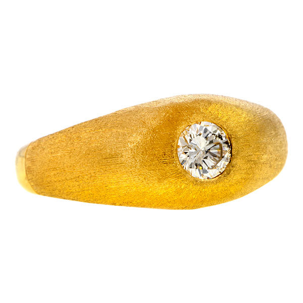 Estate Gypsy Set Diamond Ring, RBC 0.40ct. sold by Doyle & Doyle vintage and antique jewelry boutique.