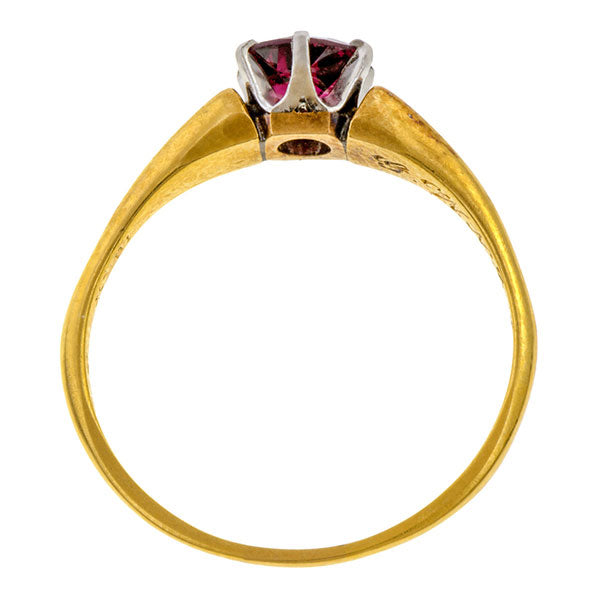 Antique Garnet Ring sold by Doyle & Doyle vintage and antique jewelry boutique.