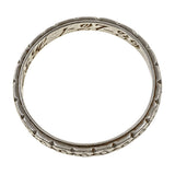 Art Deco Patterned Wedding Band sold by Doyle & Doyle vintage and antique jewelry boutique.