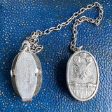 Antique ABC Cat Bib Clips sold by Doyle and Doyle an antique and vintage jewelry boutique