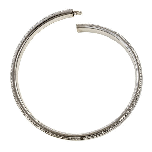 Vintage Silver Baby Bangle Bracelet sold by Doyle and Doyle an antique and vintage jewelry boutique.