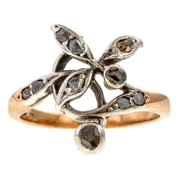 Art Nouveau Rose Cut Diamond Ring sold by Doyle & Doyle vintage and antique jewelry boutique.