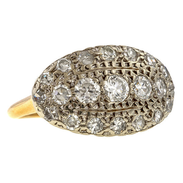 Antique Diamond Cluster Ring sold by Doyle & Doyle vintage and antique jewelry boutique.
