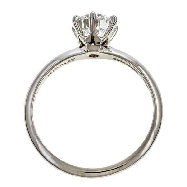 Vintage Tiffany & Co. Solitaire Engagement Ring, RBC 1.10ct. sold by Doyle & Doyle vintage and antique jewelry boutique.