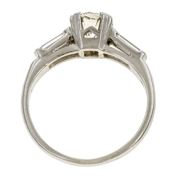 Vintage Diamond Engagement Ring, RBC 0.93ct. sold by Doyle & Doyle vintage and antique jewelry boutique.