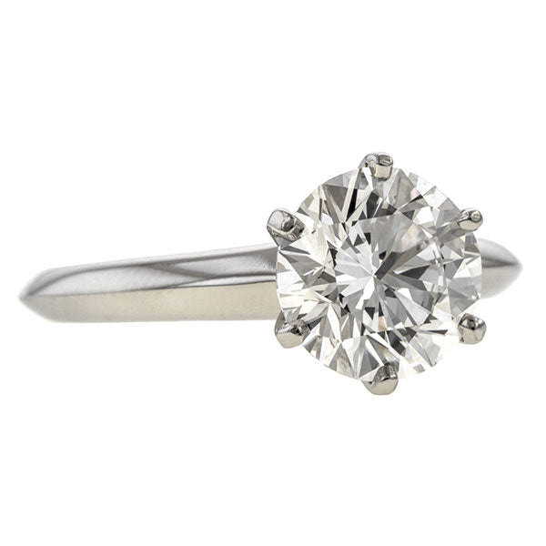 Vintage Tiffany & Co. Engagement Ring, RBC 2.02ct. sold by Doyle and Doyle an antique and vintage jewelry boutique.