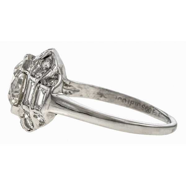 Vintage Engagement Ring, RBC 1.92ct. sold by Doyle and Doyle an antique and vintag jewelry boutique.