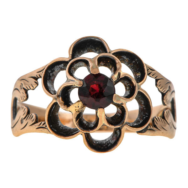 Georgian Garnet Ring