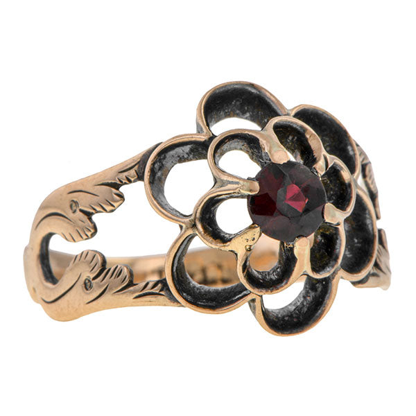 Georgian Garnet Ring