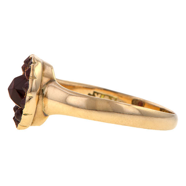 Vintage Garnet Ring sold by Doyle & Doyle and antique & vintage jewelry boutique.