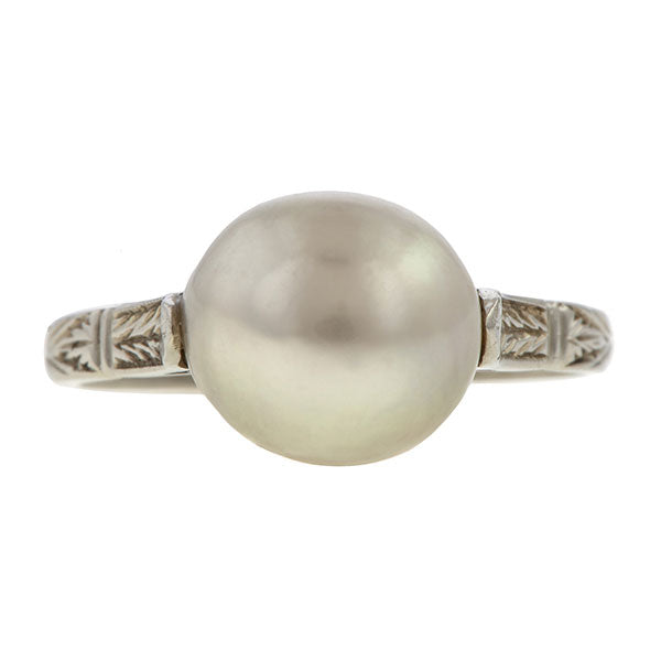 Antique Pearl Ring sold by Doyle & Doyle an antique & vintage jewelry boutique.