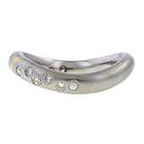 Vintage Two-toned Diamond Band sold by Doyle and Doyle an antique and vintage jewelry boutique