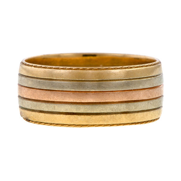 Vintage Two-toned Band sold by Doyle and Doyle an antique and vintage jewelry boutique