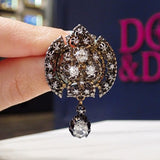 Georgian Diamond Pendant sold by Doyle and Doyle an antique and vintage jewelry boutique.