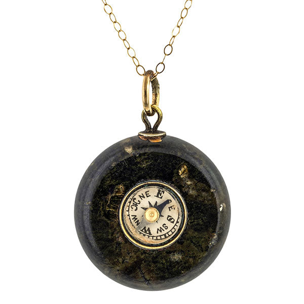 Victorian Compass Necklace sold by Doyle and Doyle an antique and vintage jewelry boutique.