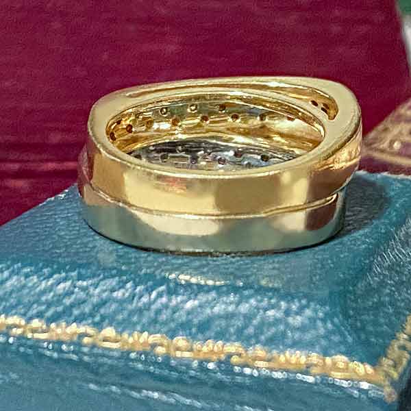 Estate Yellow & White Diamond Ring sold by Doyle and Doyle an antique and vintage jewelry boutique