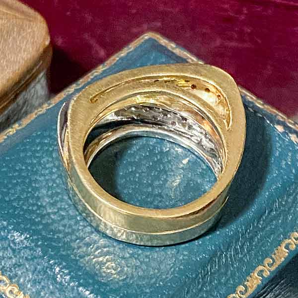 Estate Yellow & White Diamond Ring sold by Doyle and Doyle an antique and vintage jewelry boutique