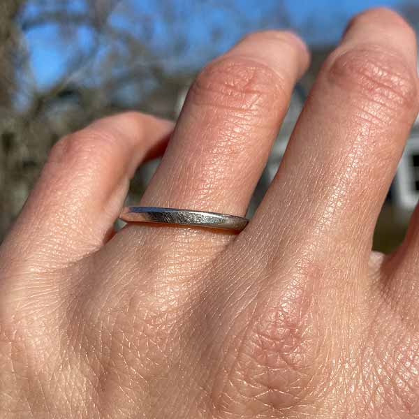 Estate Wedding Band sold by Doyle and Doyle an antique and vintage jewelry boutique