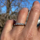 Vintage Diamond Wedding Band Ring sold by Doyle and Doyle an antique and vintage jewelry boutique