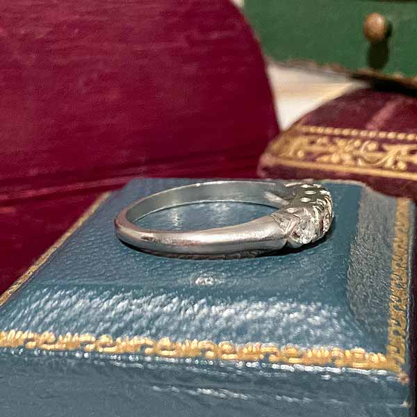 Vintage Diamond Wedding Band Ring sold by Doyle and Doyle an antique and vintage jewelry boutique