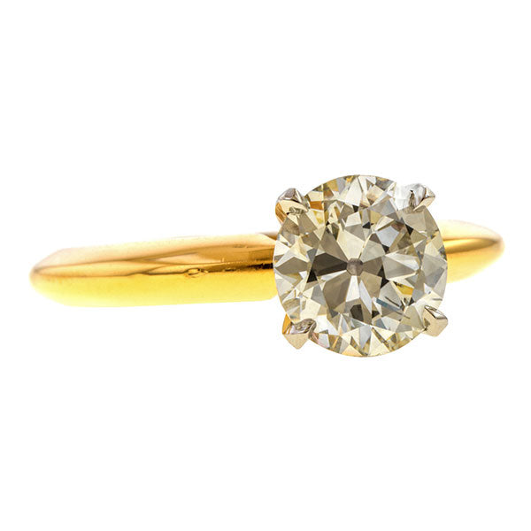 Vintage Solitaire Engagement Ring, Circular Brilliant 1.11ct. sold by Doyle and Doyle an antique and vintage jewelry boutique