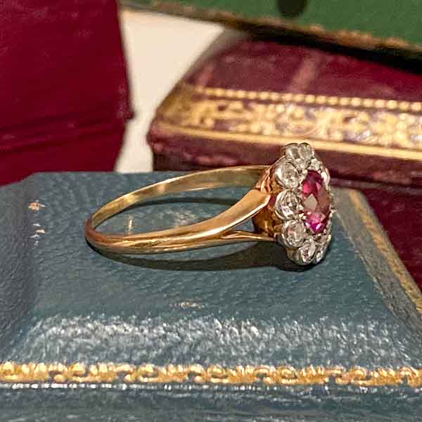 Art Deco Ruby & Diamond Ring sold by Doyle and Doyle an antique and vintage jewelry boutique