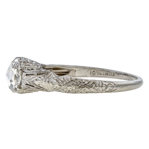 Art Deco Rose Cut Diamond Engagement Ring sold by Doyle and Doyle an antique and vintage jewelry boutique.