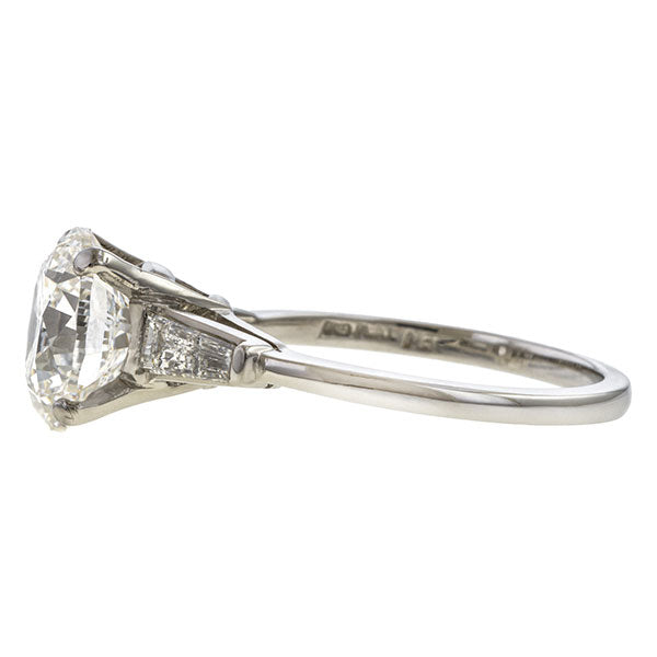 Vintage Diamond Engagement Ring, 3.01ct RBC sold by Doyle and Doyle an antique and vintage jewelry boutique