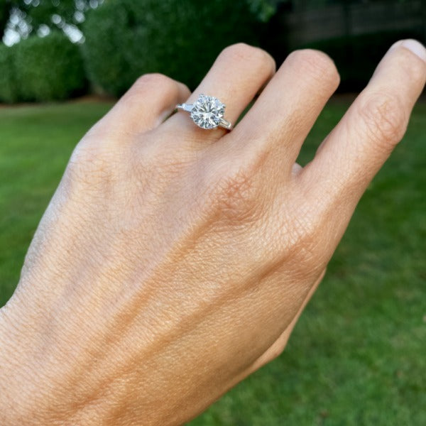 Vintage Diamond Engagement Ring, 2.02ct RBC