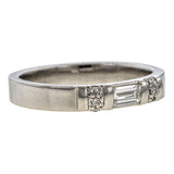 Vintage Diamond Wedding Band sold by Doyle and Doyle an antique and vintage jewelry boutique