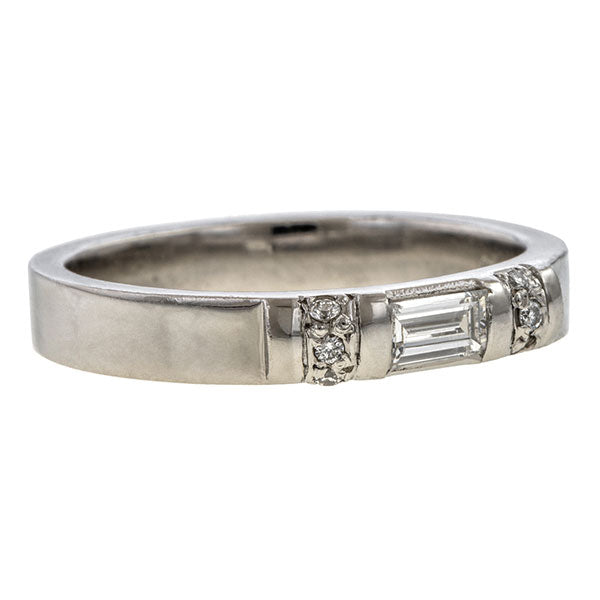 Vintage Diamond Wedding Band sold by Doyle and Doyle an antique and vintage jewelry boutique