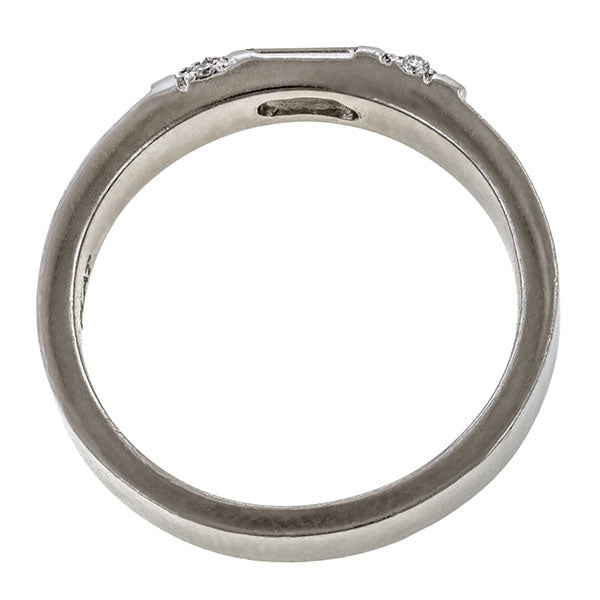 Vintage Diamond Wedding Band sold by Doyle and Doyle an antique and vintage jewelry boutique