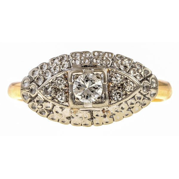 Vintage Diamond Ring sold by Doyle and Doyle an antique and vintage jewelry boutique