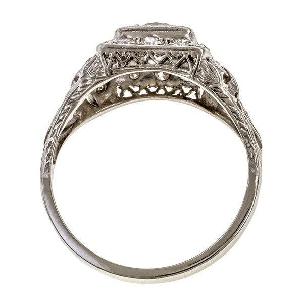 Art Deco Diamond Ring, Old Euro 0.85ct sold by Doyle and Doyle an antique and vintage jewelry boutique