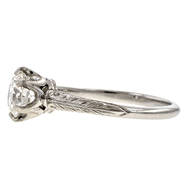 Art Deco Diamond Engagement Ring, Old European 0.86ct sold by Doyle and Doyle an antique and vintage jewelry boutique