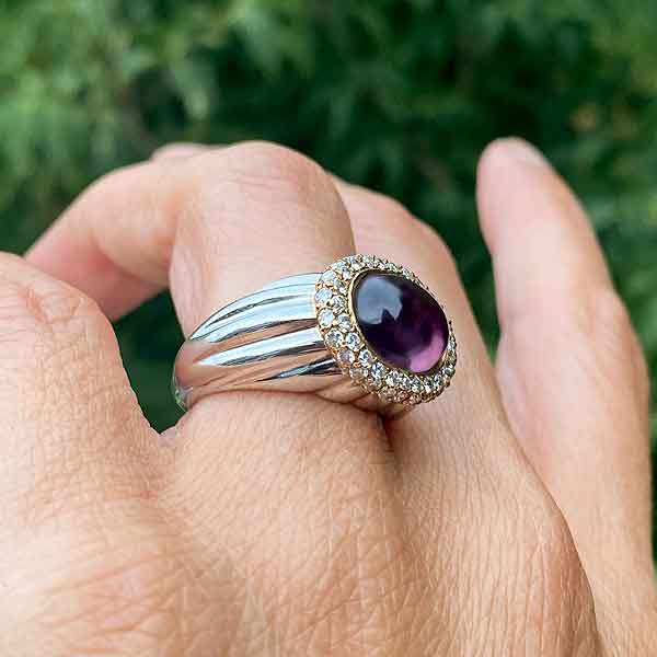 Lavender Amethyst Ring in Sterling Silver – Vianne Jewellery
