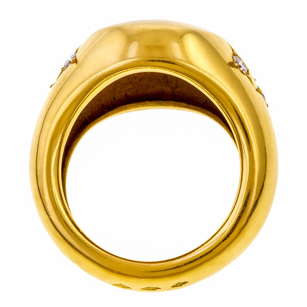 Chaumet Paris Antique 18K Gold Diamonds Ring