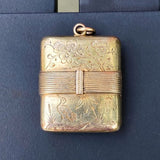 Victorian Aesthetic Revival Engraved Locket sold by Doyle and Doyle an antique and vintage jewelry boutique