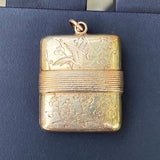 Victorian Aesthetic Revival Engraved Locket sold by Doyle and Doyle an antique and vintage jewelry boutique