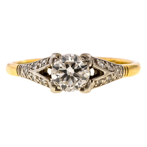 Edwardian Engagement Ring, TRB 0.60ct. sold by Doyle and Doyle an antique and vintage jewelry boutique