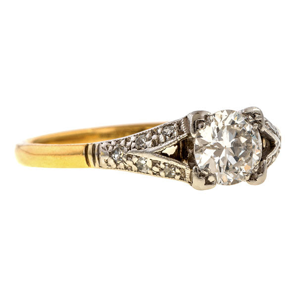 Edwardian Engagement Ring, TRB 0.60ct. sold by Doyle and Doyle an antique and vintage jewelry boutique